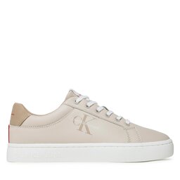 

Снікерcи Calvin Klein Jeans Classic Cupsole Fluo Contrast YM0YM00603 Eggshell/Travertine/Merlot 0F5, Бежевий