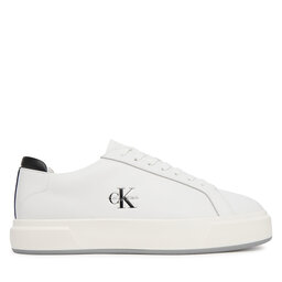 Calvin Klein Zapatillas Calvin Klein Basket Cupsole Laceup Lth Ml YM0YM01460 Blanco