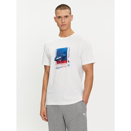 Puma Puma Camiseta BMW MMS Car Graphic 624158 Blanco Regular Fit