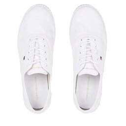 

Кросівки Tommy Hilfiger Canvas Lace Up Sneaker FW0FW07805 White YBS, Білий