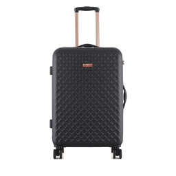 Semi Line Μεσαία Βαλίτσα Semi Line T5718-2 Μαύρο