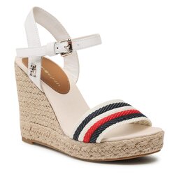 Tommy Hilfiger Εσπαντρίγιες Tommy Hilfiger Corporate Wedge FW0FW07086 Ecru YBL