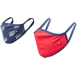 Tommy Hilfiger 2er-Set Stoffmasken für Kinder Tommy Hilfiger Kids Face Covers 2-Pack AU0AU01188 0GY