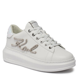 KARL LAGERFELD Сникърси KARL LAGERFELD KL62510G White Lthr w/Silver 01S