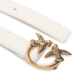 

Жіночий ремінь Pinko Love Berry Simply H2 Belt AI 22-23 PLT01 1H212P Y5H7 Avorio Z14Q, Білий