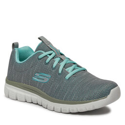 Skechers Chaussures Skechers Twisted Fortune 12614/GYMN Gray/Mint