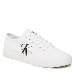 Calvin Klein Jeans Textilskor Calvin Klein Jeans Essential Vulcanized 1 YM0YM00306 White YBR