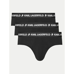 KARL LAGERFELD KARL LAGERFELD Σετ σλιπ 3 τμχ. A1M47152 Μαύρο