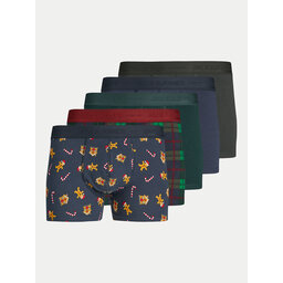 Jack&Jones Jack&Jones Σετ μποξεράκια 5 τμχ. Xmas 12266614 Έγχρωμο