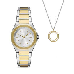 Armani Exchange Часовник Armani Exchange AX7161SET Златист