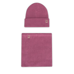 Nelli Blu Набір шапка і снуд Nelli Blu 7KF-002-AW24 Рожевий