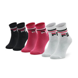 Fila Hohe Kindersocken Fila F8338 Black/White/Fuxia 471
