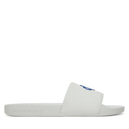 Calvin Klein Jeans Klapki Calvin Klein Jeans Slide Jelly Mono Pu YM0YM01281 Szary
