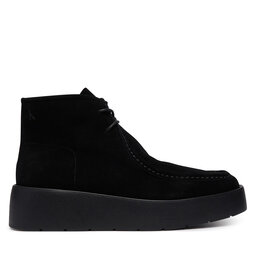 Calvin Klein Schnürschuhe Calvin Klein Flatf Lace Up Apr Cut Boot HW0HW03273 Schwarz