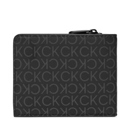 

Велике Чоловіче Портмоне Calvin Klein Rubberized Bifold Half Z/A K50K511376 Uv Mono Black 0GL, Чорний