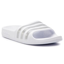 adidas Mules / sandales de bain adidas adilette Aqua K F35555 Ftwwht/Silvmt/Ftwwht