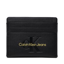 Calvin Klein Jeans Pouzdro na kreditní karty Calvin Klein Jeans Sculpted Cardcase 6Cc Mono K60K608399 0GN