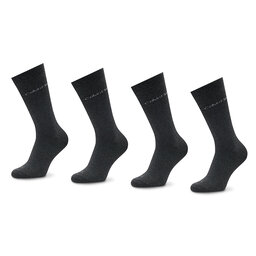 Calvin Klein 4 pár hosszú szárú férfi zokni Calvin Klein 701219835 Black Combo 001