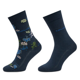 Levi's® 2er-Set hohe Damensocken Levi's® 701232252 Dunkelblau