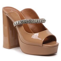 Kurt Geiger Șlapi Kurt Geiger Duke Platform Peep Toe 9559248309 Camel
