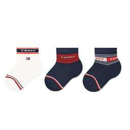 Tommy Hilfiger Sada 3 párů dětských vysokých ponožek Tommy Hilfiger 701220278 Original 001