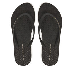 Tommy Hilfiger Japonki Tommy Hilfiger Hilfiger Strap Beach Sandal FW0FW08736 Czarny