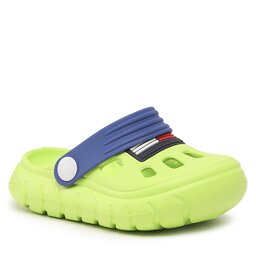 Tommy Hilfiger Чехли Tommy Hilfiger Flag Cofy Sandal T3X2-32915-0083 M Lime Green/Royal A352