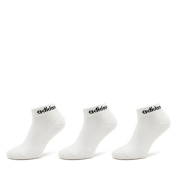 adidas Calcetines cortos unisex adidas Linear Ankle Socks Cushioned Socks 3 Pairs HT3457 Blanco