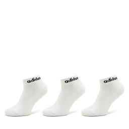 adidas Chaussettes basses unisex adidas Linear Ankle Socks Cushioned Socks 3 Pairs HT3457 Blanc
