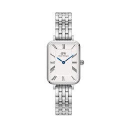 Daniel Wellington Zegarek Daniel Wellington Quadro Roman Numerals 5-Link DW00100691 Srebrny