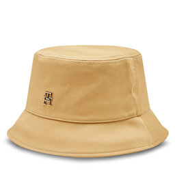 Tommy Hilfiger Kapelusz Tommy Hilfiger Distinct Rain Bucket Hat AW0AW16781 Beżowy