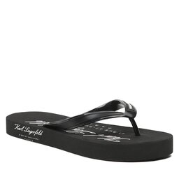 KARL LAGERFELD Flip flop KARL LAGERFELD KL71007 Black Rubber