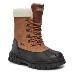Tommy Hilfiger Schnürschuhe Tommy Hilfiger T3B5-33161-0814582 S Cognac 582