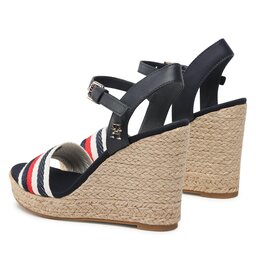 

Еспадрильї Tommy Hilfiger Corporate Wedge FW0FW07086 Space Blue DW6, Кольоровий