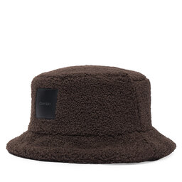 Calvin Klein Hut Calvin Klein All-Over Sherpa W/ Patch Bucket LV04F5097G Dunkelbraun