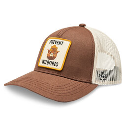 American Needle Καπέλο Jockey American Needle Valin - Smokey the Bear SMU679B-SBEAR Chocolate Ivory