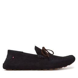 Tommy Hilfiger Mokaszin Tommy Hilfiger Hilfiger Folded Suede Driver FM0FM05385 Sötétkék