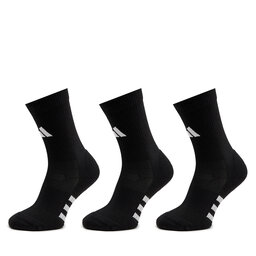 adidas Sada 3 párů vysokých ponožek unisex adidas Performance Cushioned IC9521 Černá