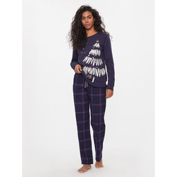 Triumph Triumph Pizsama Winter Moments PK X 10216527 Sötétkék Regular Fit
