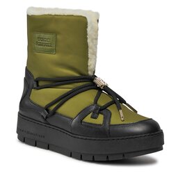 Tommy Hilfiger Schneeschuhe Tommy Hilfiger Tommy Essential Snowboot FW0FW07504 Putting Green MS2