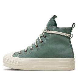 

Кеди Converse Chuck Taylor All Star Lift Platform Play On Utility A08864C Herby/Egret/Admiral Elm, Зелений