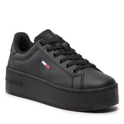 

Снікерcи Tommy Jeans Flatform Ess EN0EN02043 Triple Black 0GK, Чорний