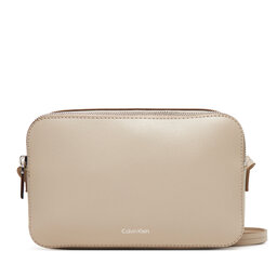 Calvin Klein Torebka Calvin Klein Foil Logo Elongated Camera Bag LV04F3276G Beżowy