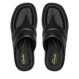 Clarks Šlepetės per pirštą Clarks Alda Walk 26176261 Juoda