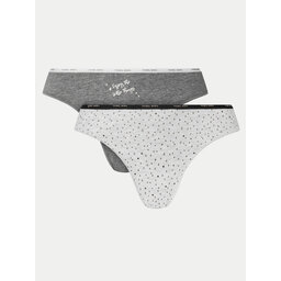 YSABEL MORA YSABEL MORA 2er-Set Stringtangas 19007 Grau
