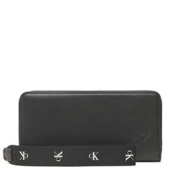 Calvin Klein Jeans Голям дамски портфейл Calvin Klein Jeans Ultralight Zip Around W/Wristlet K60K610705 BDS