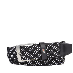 Tommy Hilfiger Pánský pásek Tommy Hilfiger Adan 3.5 Elastic AM0AM12051 Černá