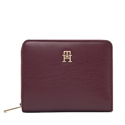 Tommy Hilfiger Geldbörse Tommy Hilfiger Th Icon Med Za Flap AW0AW17742 Dunkelrot