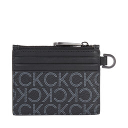 Calvin Klein Etui na karty kredytowe Calvin Klein Subtle Mono 6Cc Holder W/Zip K50K509236 Black Classic Mono 01H
