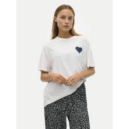 Vero Moda Vero Moda Marškinėliai Halle 10321318 Balta Loose Fit